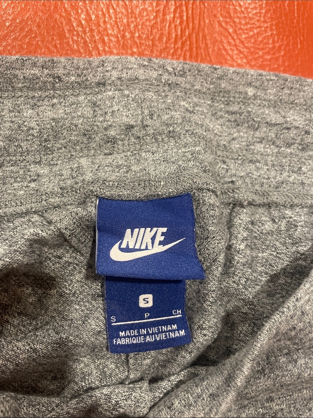 Nike Gray French Terry Athletic Lounge Shorts with Drawstring - Picture 2 of 4